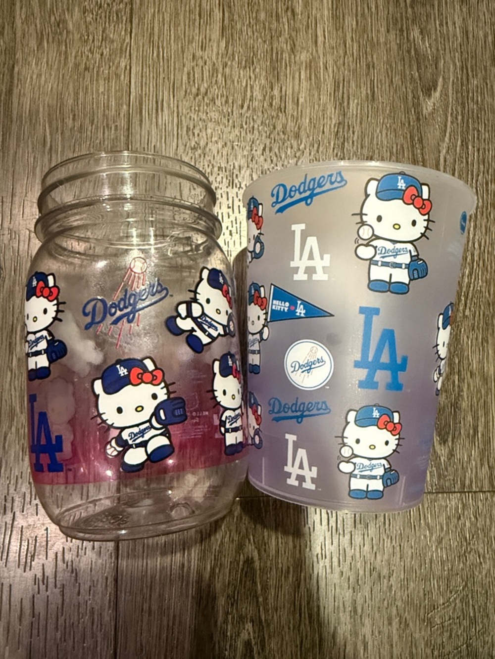 Hello Kitty x Dodgers Mason Jar & Frosted Cup